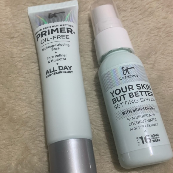 It Cosmetics Primer Your Skin But Better Oil Free & Setting Spray Bundle BNIB - Picture 5 of 7